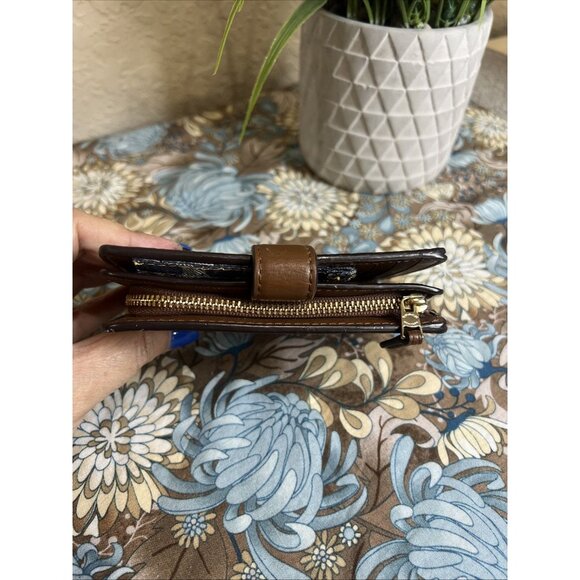 Upcycled Coach Signature Corner Zip Wallet - Picture 4 of 11